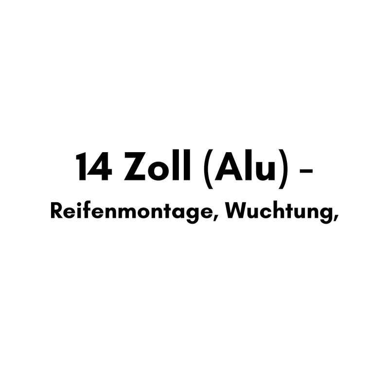 14 Zoll - alu teil